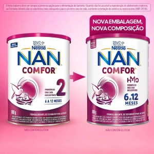 Fórmula Infantil Nan Comfor Hmo - 6 a 12 Meses 800g - Nestlé Fórmula Infantil Nan Comfor Hmo - 6 a 12 Meses 800g - Nestlé