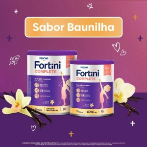 Fortini Complete Baunilha 800g - Danone Fortini Complete Baunilha 800g - Danone