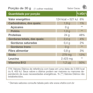 Isofort Plant 450g Cacau - Vitafor Isofort Plant 450g Cacau - Vitafor