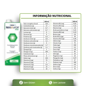 Isosource Mix 1.2 Kcal/ml 1L - Nestlé Isosource Mix 1.2 Kcal/ml 1L - Nestlé
