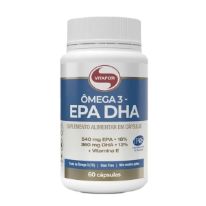 Produto - Ômega 3 EPA DHA 60 Cápsulas de 1g - Vitafor