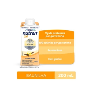 Nutren 2.0 Baunilha 200ml - Nestlé Nutren 2.0 Baunilha 200ml - Nestlé