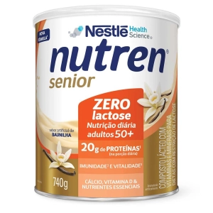Produto - Nutren Senior Zero Lactose Baunilha 740g - Nestlé