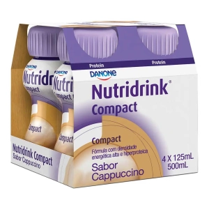 Produto - Nutridrink Compact Cappuccino - 4 Unidades de 125ml - Danone