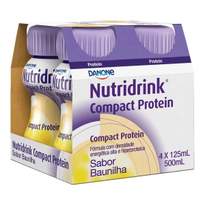Produto - Nutridrink Compact Protein Baunilha - 4 Unidades de 125ml - Danone