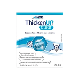 Thicken Up Clear Caixa com 24 Sachês de 1,2g Espessante Alimentar - Nestlé Thicken Up Clear Caixa com 24 Sachês de 1,2g Espessante Alimentar - Nestlé