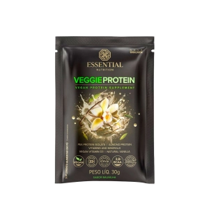 Produto - Sachê de Proteína Vegetal Baunilha 15g - Essential Nutrition