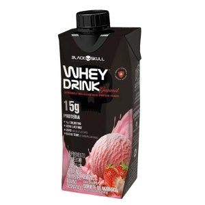 Whey Drink Gourmet Morango 250ml - Black Skull Whey Drink Gourmet Morango 250ml - Black Skull