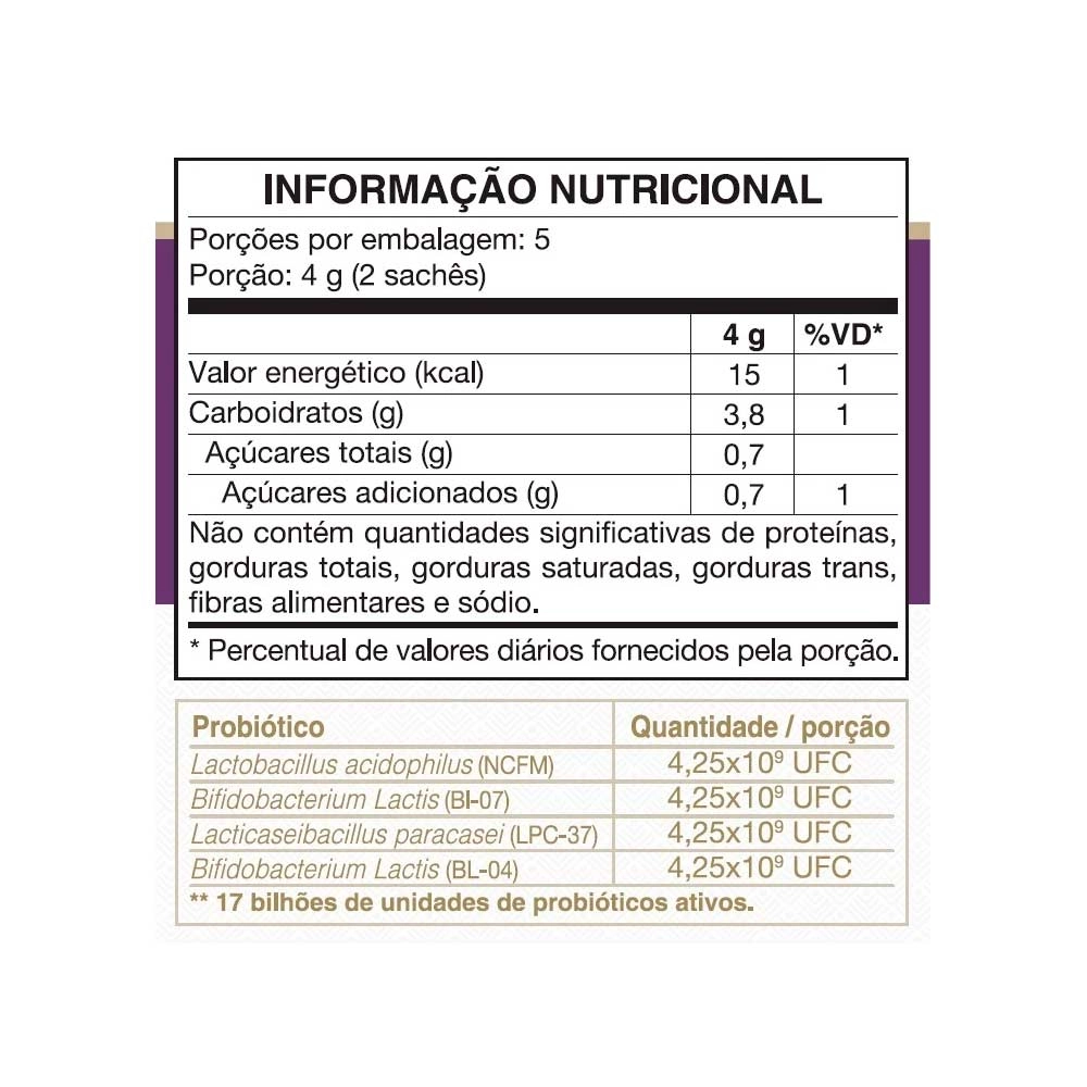 Simfort Plus 10 Saches 2g - Vitafor Produto Simfort Plus 10 Saches 2g - Vitafor
