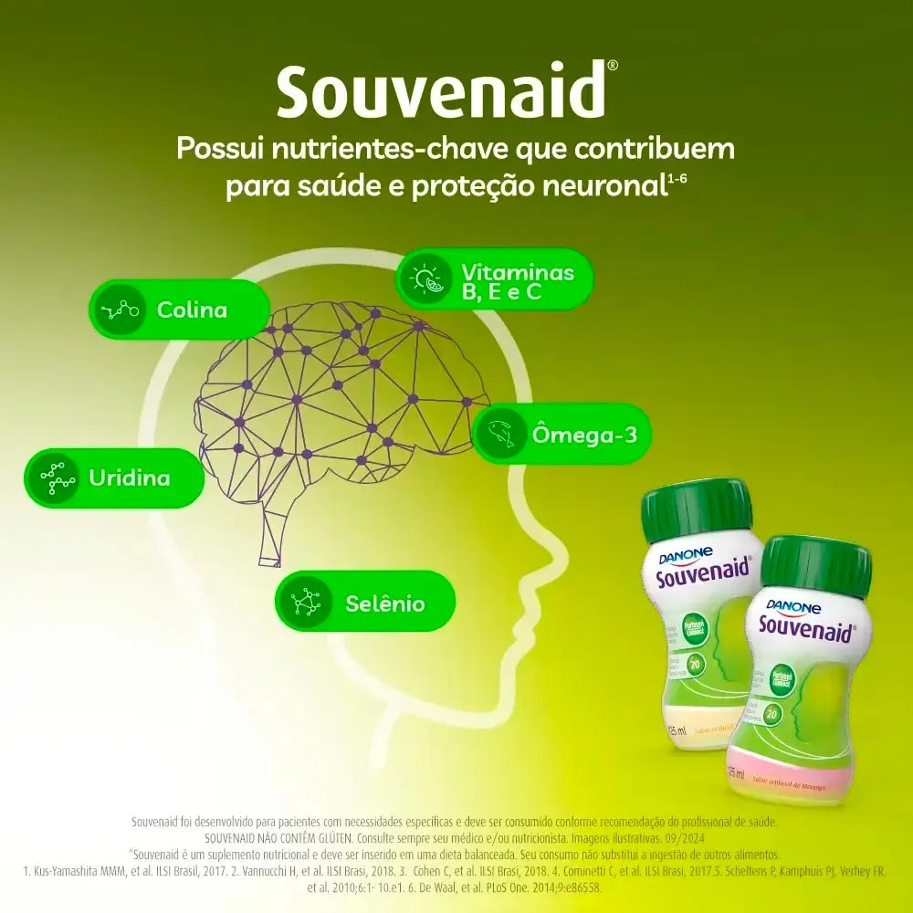 Produto Souvenaid Baunilha - 4 Unidades de 125ml - Danone