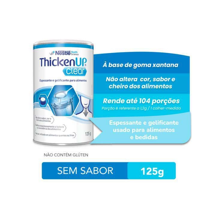 Thicken Up Clear 125g Espessante Alimentar - Nestlé Produto Thicken Up Clear 125g Espessante Alimentar - Nestlé